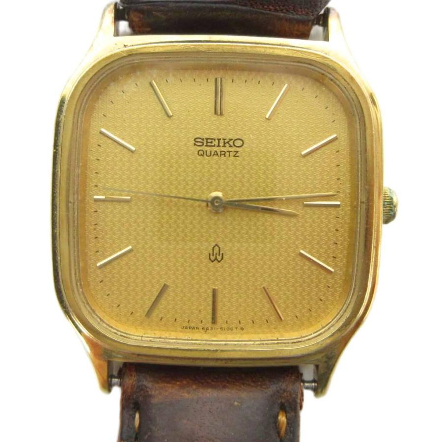 メンズ 【メンズ 稼働】SEIKO シャリオ Qz コンビ ローマン 6431-5050