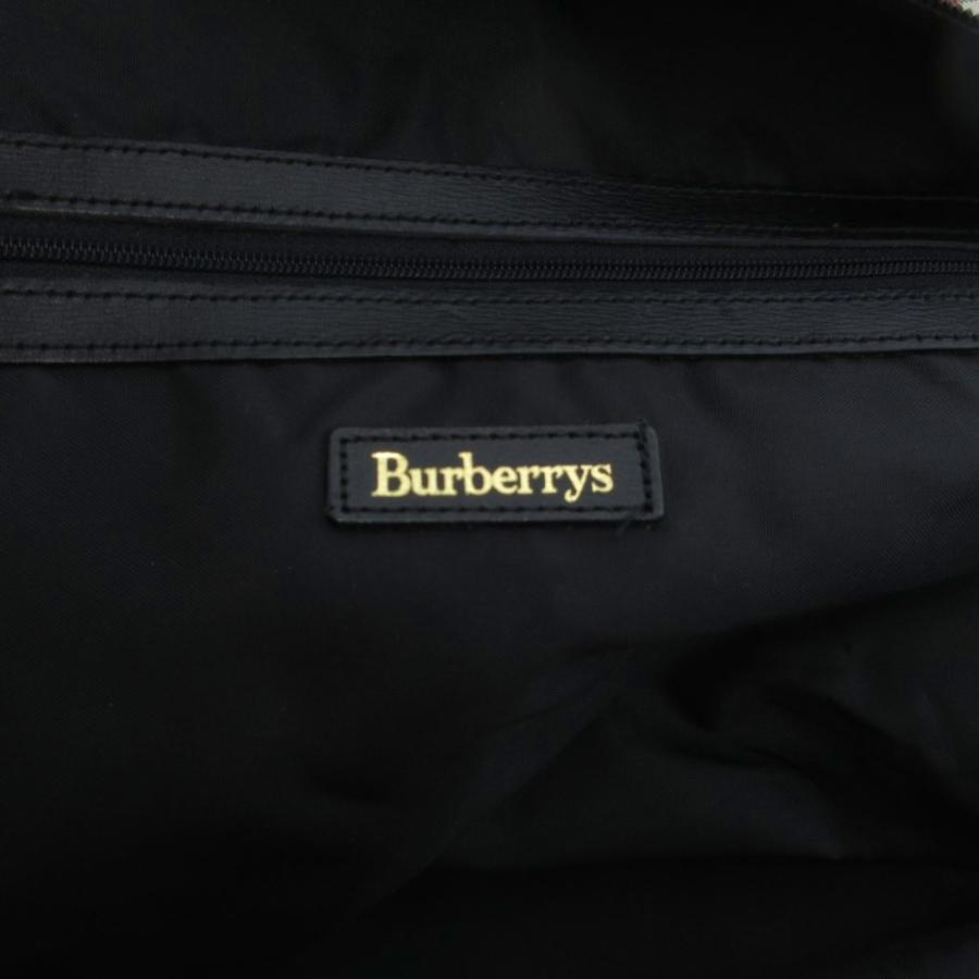 バーバリーズ Burberrys ボストンバッグ ナイロン ノバチェック 黒
