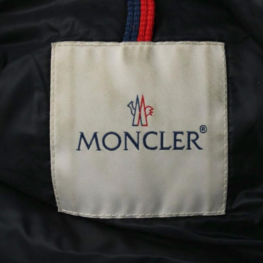 モンクレール MONCLER SASSIERE サシエール ダウンジャケット フード ワッペンロゴ 0 XS 黒 ブラック F20911A20500 /MW ■GY40 メンズの画像