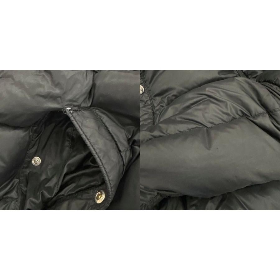 モンクレール MONCLER SASSIERE サシエール ダウンジャケット フード ワッペンロゴ 0 XS 黒 ブラック F20911A20500 /MW ■GY40 メンズの画像