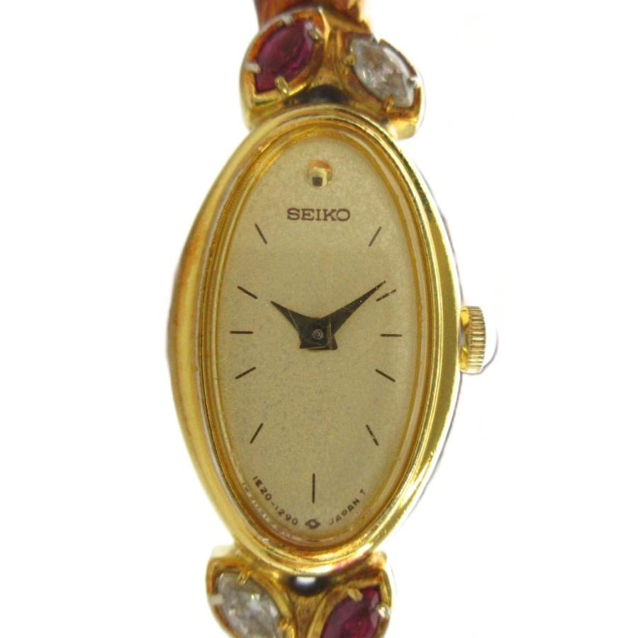 セイコー SEIKO 1E20-5760 腕時計 ブレスウォッチ クォーツ カラー