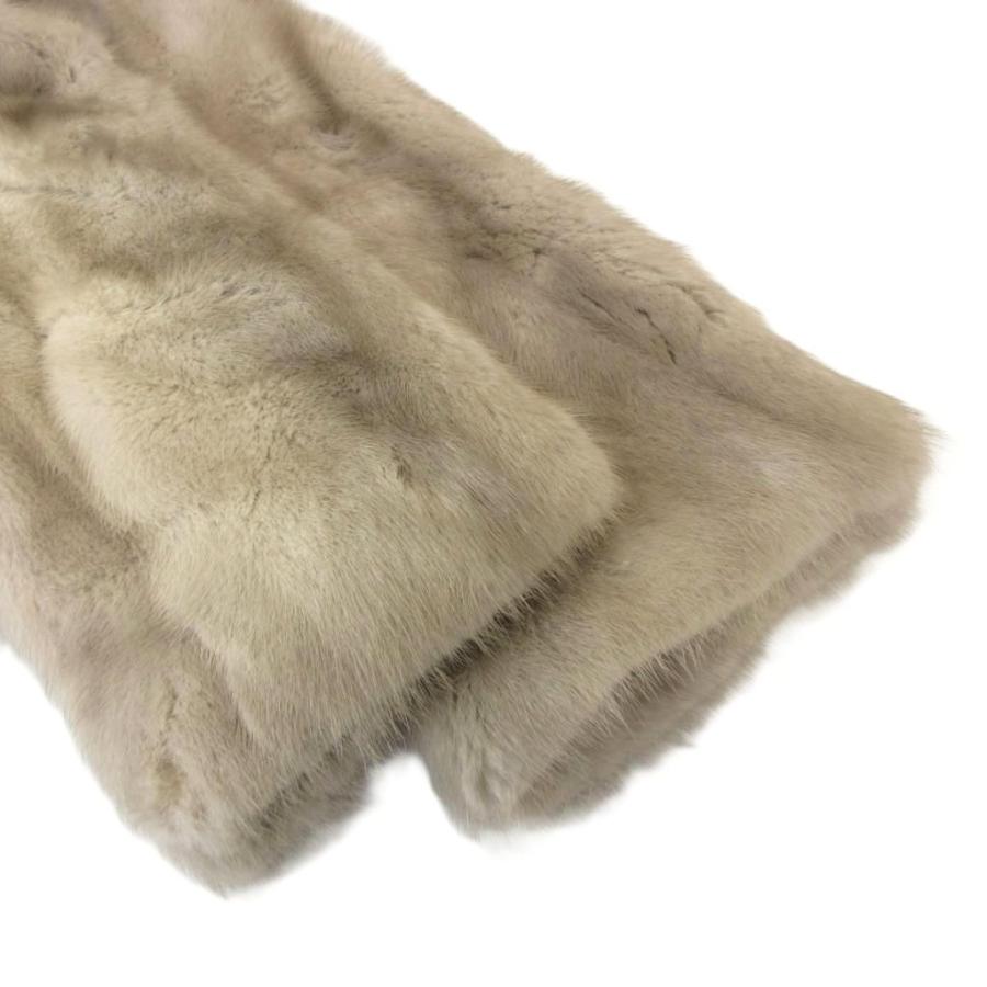【美品】サガミンク サファイアミンク 毛皮 ファーコート 銀サガ グレー 9 サガミンク SAGA MINK 銀サガ ファーコート 毛皮 サファイアミンク