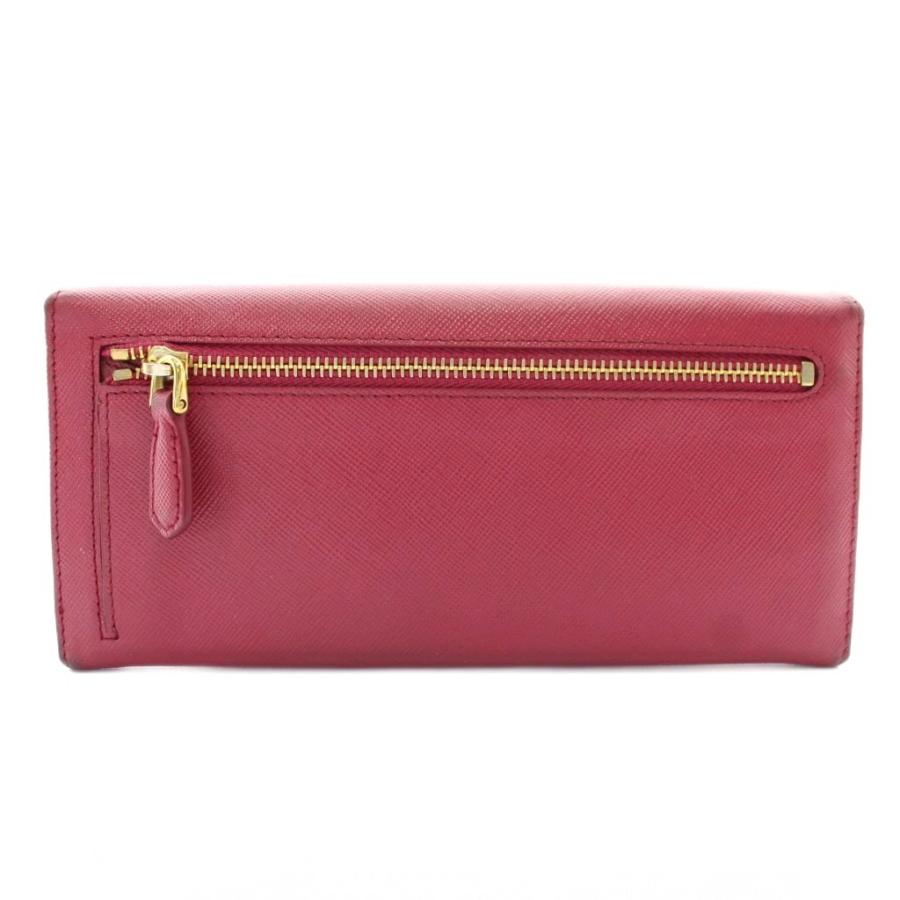 PRADA（プラダ） 長財布 二つ折り サフィアーノレザー リボン ロゴ