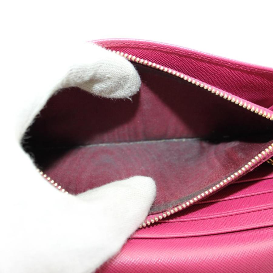 PRADA（プラダ） 長財布 二つ折り サフィアーノレザー リボン ロゴ