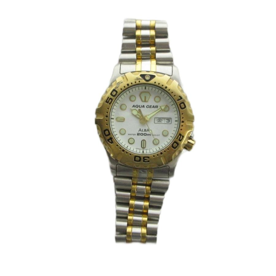 セイコー SEIKO ジャンク品 V736-6A10 ALBA アルバ AQUA GEAR アクア