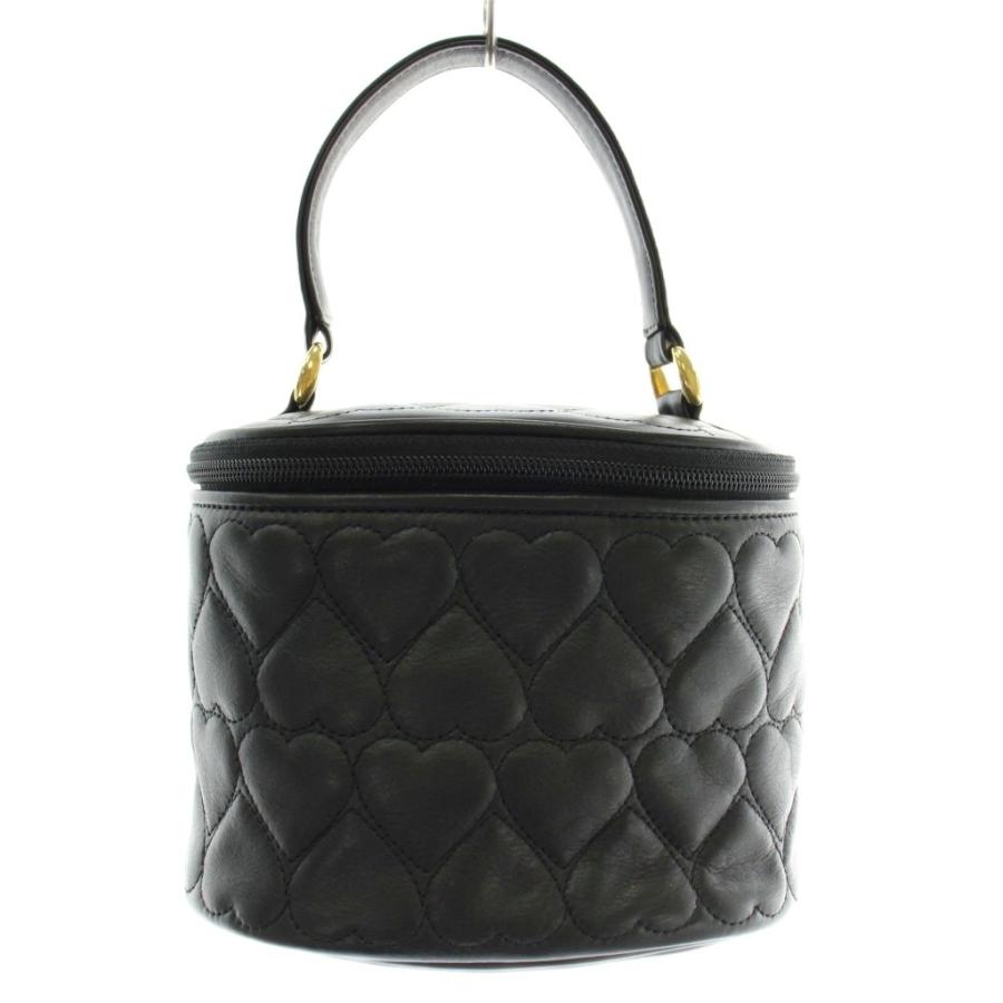 モスキーノ MOSCHINO バニティバッグ ハンド ショルダー 2WAY レザー 