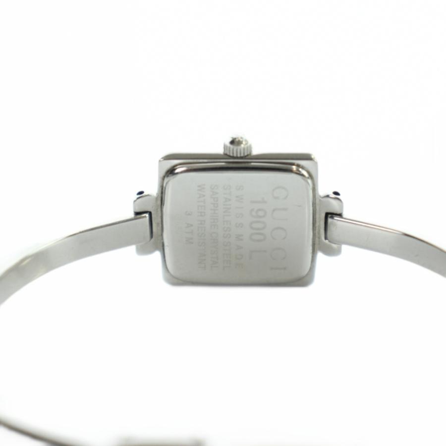 グッチ 1900 L 腕時計 ウォッチ クォーツ バングル 黒文字盤 シルバー色 GUCCI（グッチ） GUCCI 1900 L 腕時計 ウォッチ クォーツ バングル