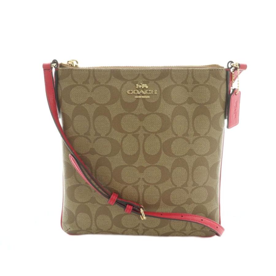COACH（コーチ） ショルダーバッグ シグネチャー柄 PVC ベージュ