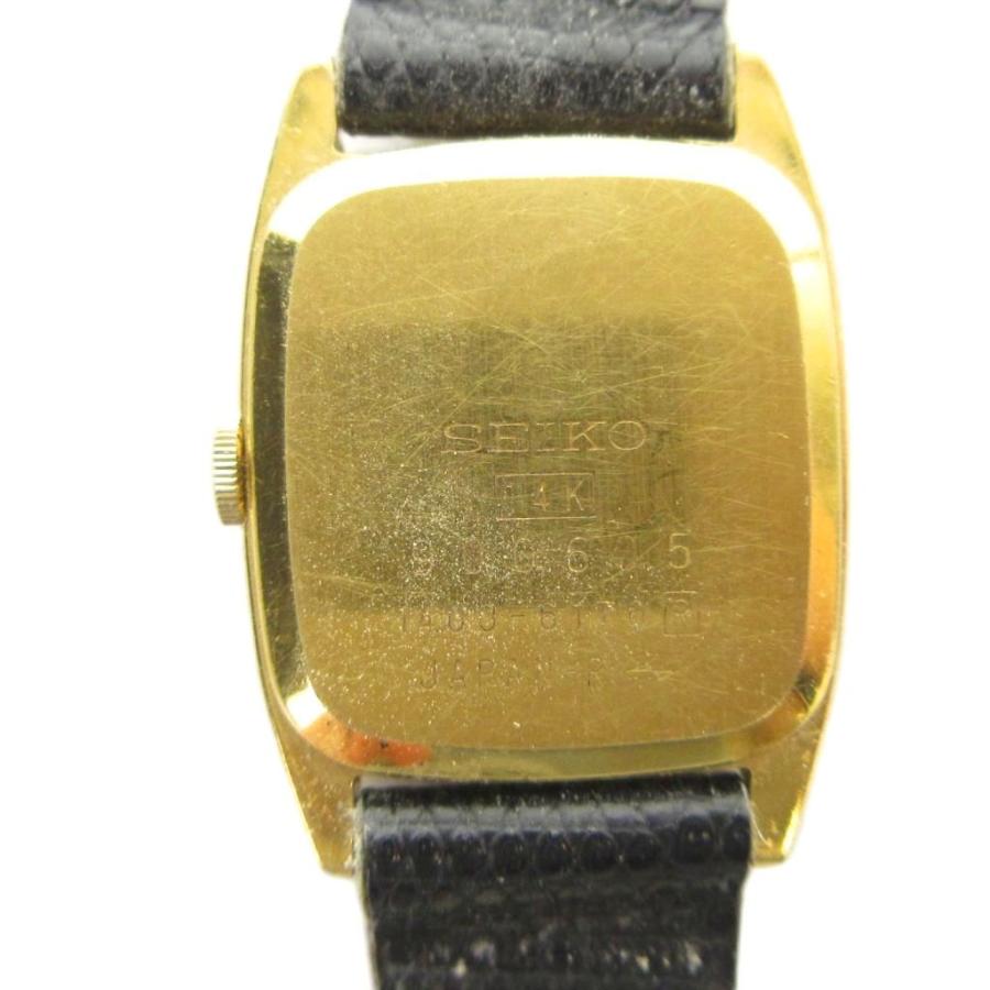 セイコー SEIKO 1400-6170 14K 腕時計 ウォッチ クォーツ スクエア