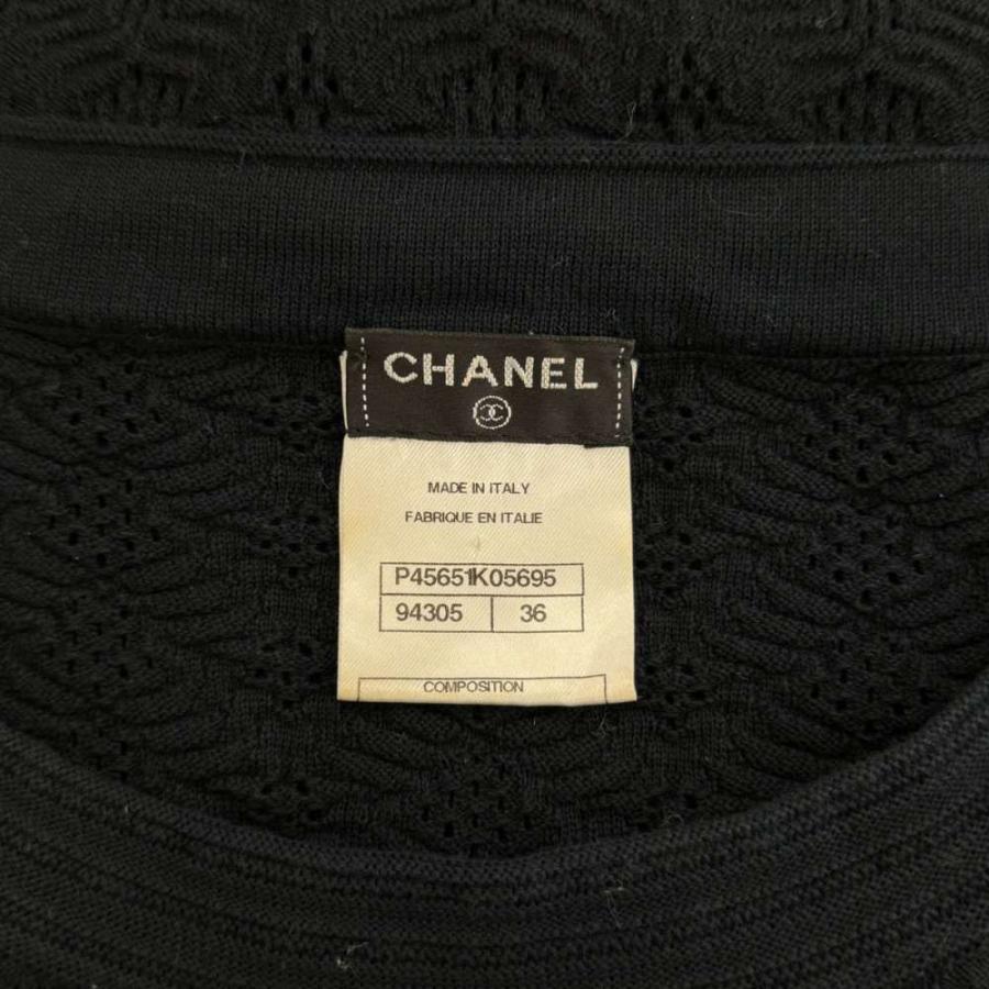 CHANEL（シャネル） ワンピース ニット 七分袖 ひざ丈 ココマーク 36 S