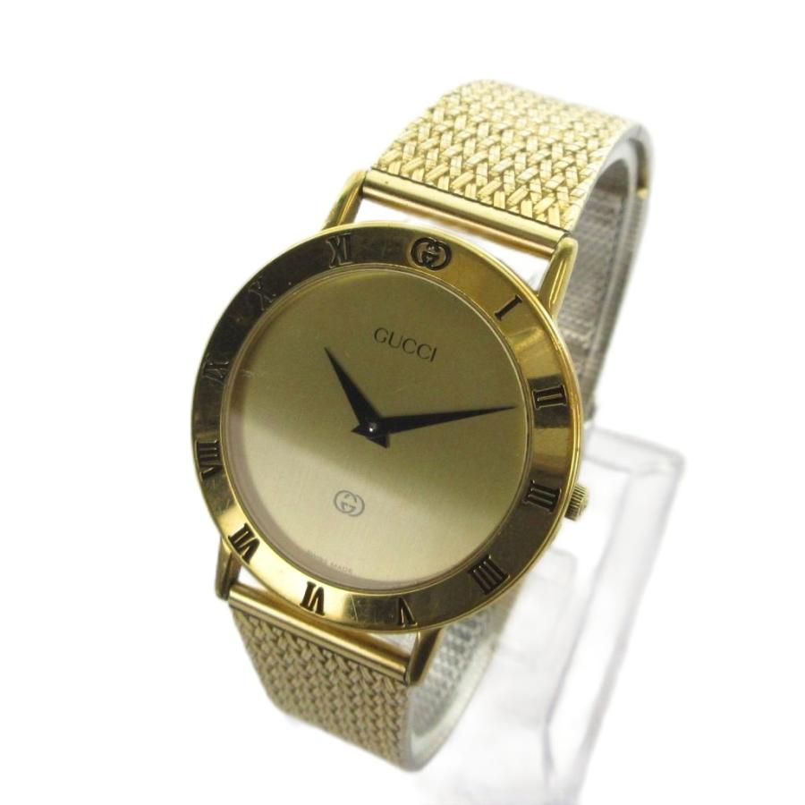 美品 GUCCI 腕時計 ゴールド GUCCI（グッチ） GUCCI 3000 M 腕時計 ウォッチ クォーツ ロゴ