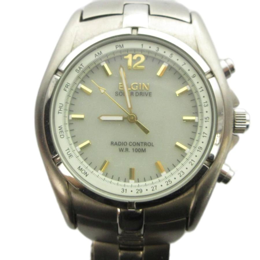 エルジン ELGIN ジャンク品 FK-1239-GP 腕時計 ウォッチ ソーラー ロゴ