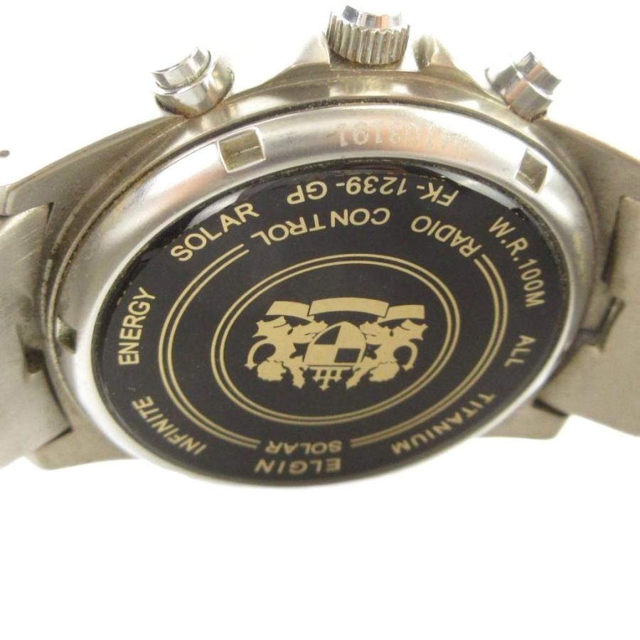 エルジン ELGIN ジャンク品 FK-1239-GP 腕時計 ウォッチ ソーラー ロゴ