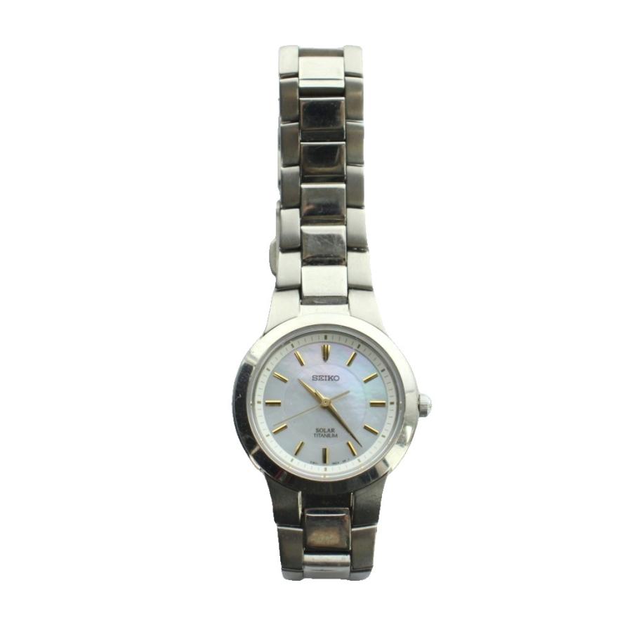 セイコー SEIKO V181-0AA0 腕時計 ウォッチ ソーラー シェル文字盤