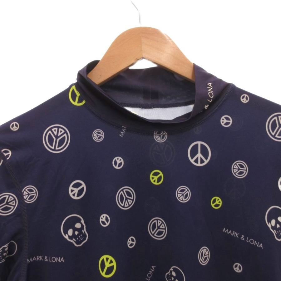 マーク＆ロナ MARK&LONA Tシャツ カットソー 長袖 ロゴ スカル 総柄