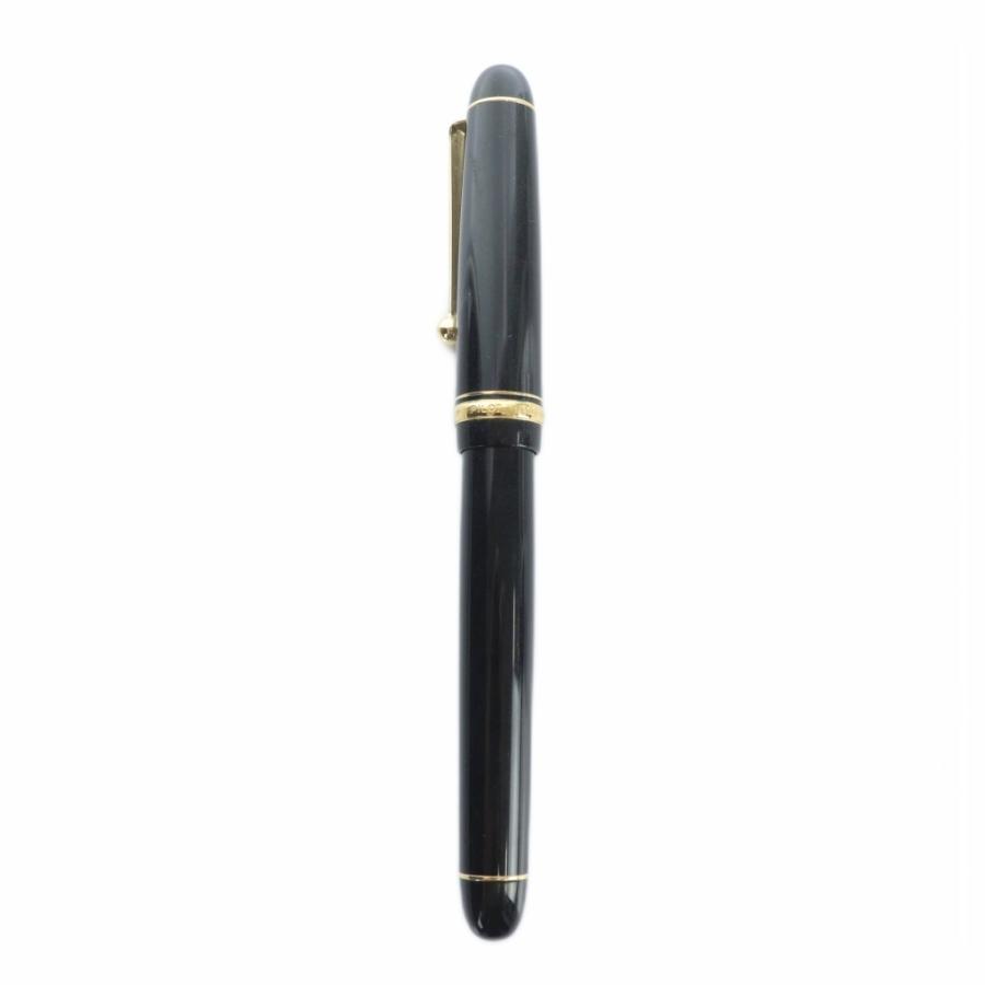 未使用品 パイロット PILOT 万年筆 14K 585 F ブラック 筆記用具 パイロット PILOT 14K 585 万年筆 文房具 筆記用具 ロゴ 筆記未確認 黒