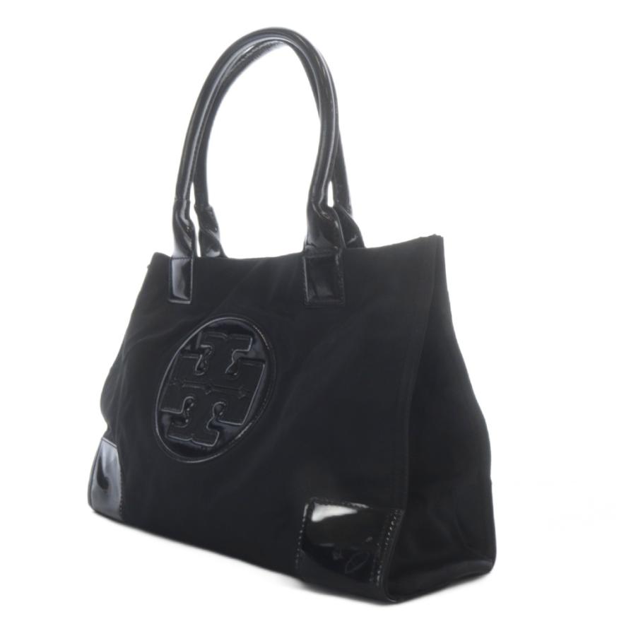 【極美品】トリーバーチ エラ トートバッグ レザー×ウール エナメル A4可 TORY BURCH（トリーバーチ） エラ トートバッグ ダブルT ナイロン