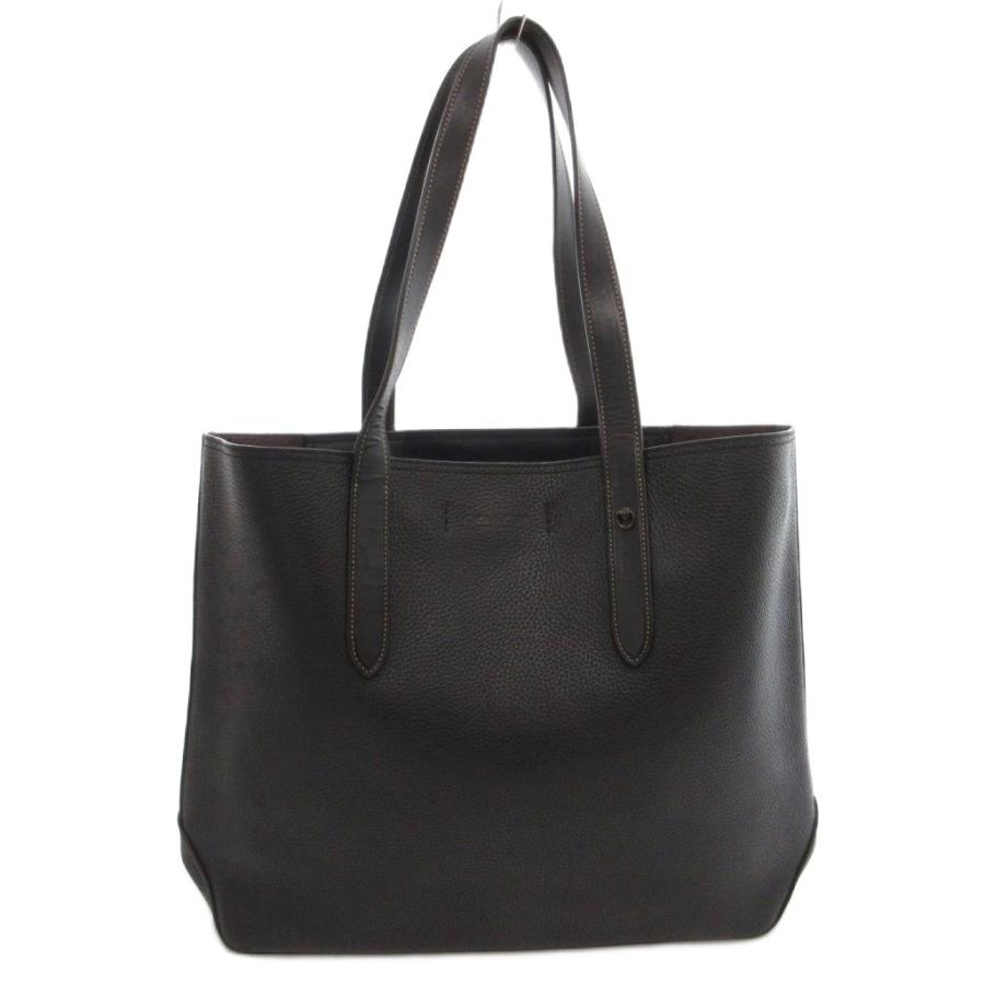 COACH（コーチ） トートバッグ 手提げ レザー ロゴ 黒 ブラック C0240