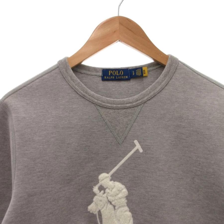 ポロ ラルフローレン POLO RALPH LAUREN スウェット トレーナー ビッグポニー 長袖 S グレー /FF ■GY18_2