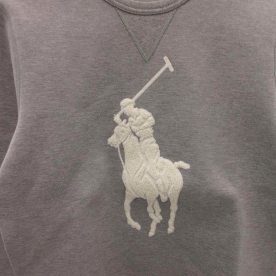 ポロ ラルフローレン POLO RALPH LAUREN スウェット トレーナー ビッグポニー 長袖 S グレー /FF ■GY18_5