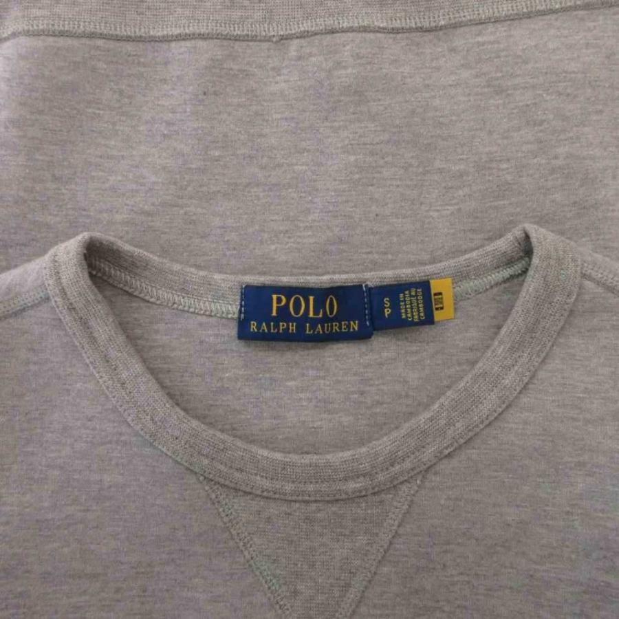 ポロ ラルフローレン POLO RALPH LAUREN スウェット トレーナー ビッグポニー 長袖 S グレー /FF ■GY18_6