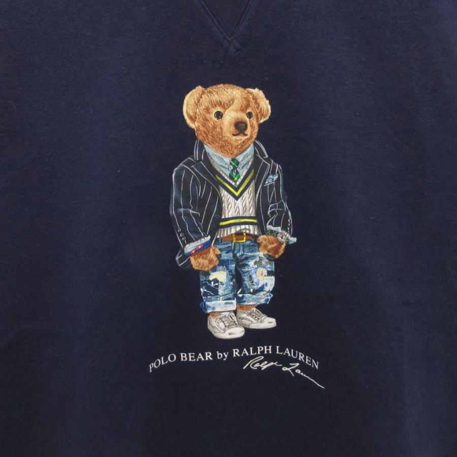 ポロ ラルフローレン POLO RALPH LAUREN スウェット トレーナー ポロベア 長袖 S 紺 ネイビー /FF ■GY18 メンズ_5