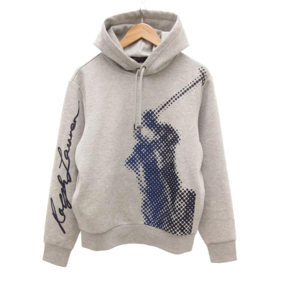 ポロラルフローレン プルオーバー パーカー フーディー グレー S ビッグポニー ポロ ラルフローレン POLO RALPH LAUREN プルオーバーパーカー