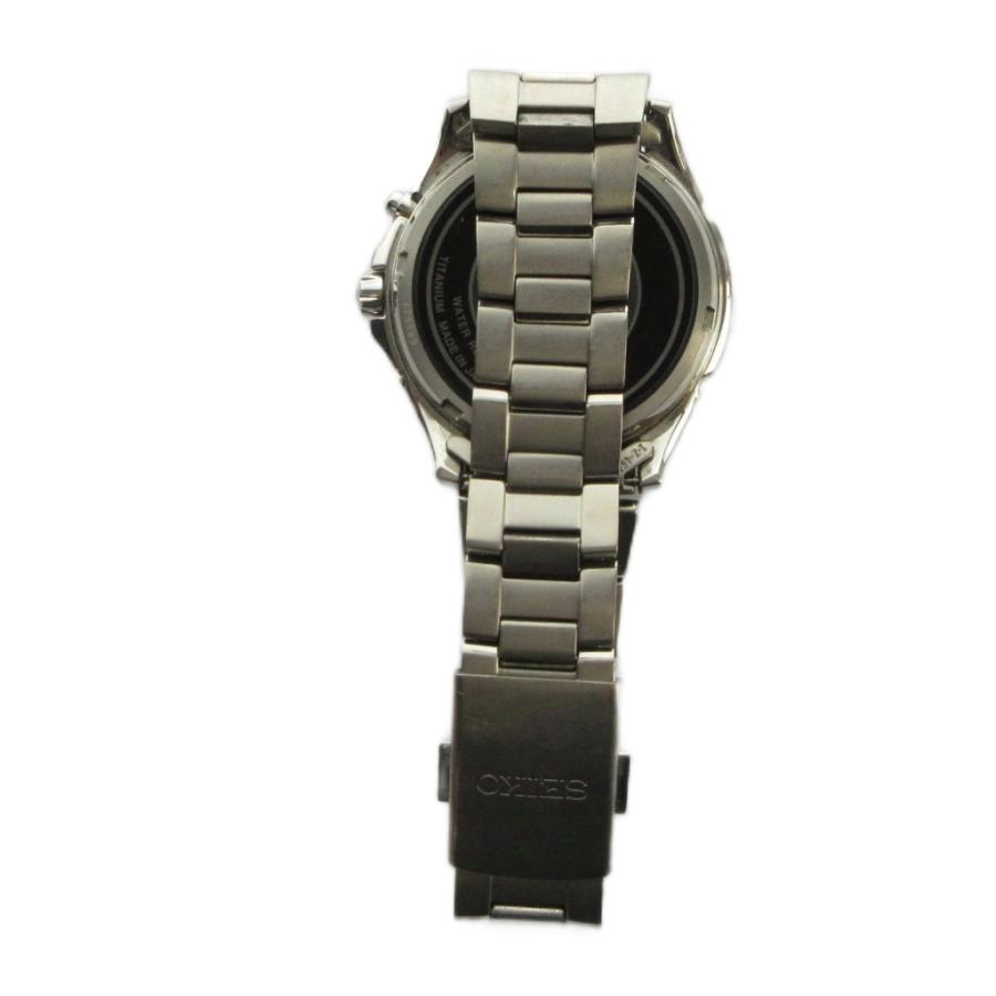 セイコー SEIKO 5B21-0AB0 腕時計 ウォッチ 電波ソーラー 白文字盤