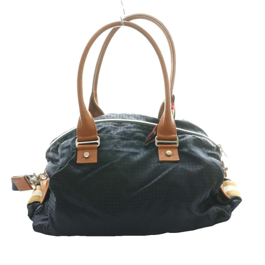 【極美品/リボン・袋付】オロビアンコ ボストンバッグ トラモンターナ 紺×茶 Orobianco（オロビアンコ） トラモンターナ TRAMONTANA ボストンバッグ