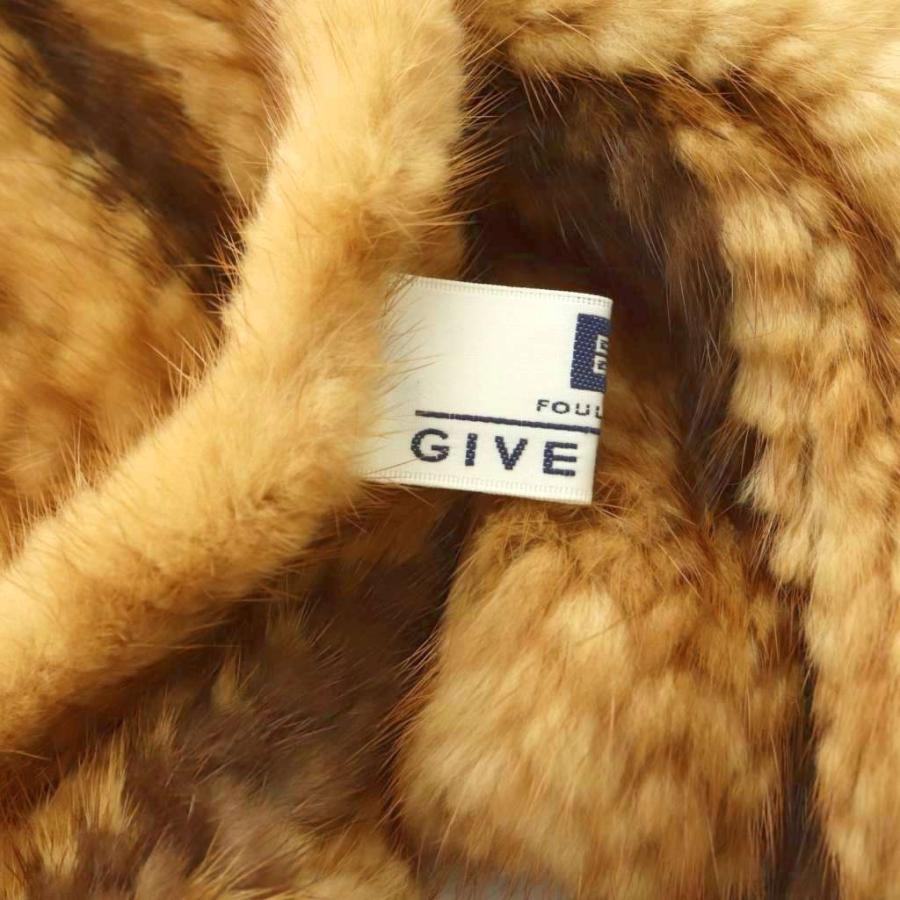 ジバンシィ GIVENCHY マフラー ミンクファー フリンジ ベージュ /MI