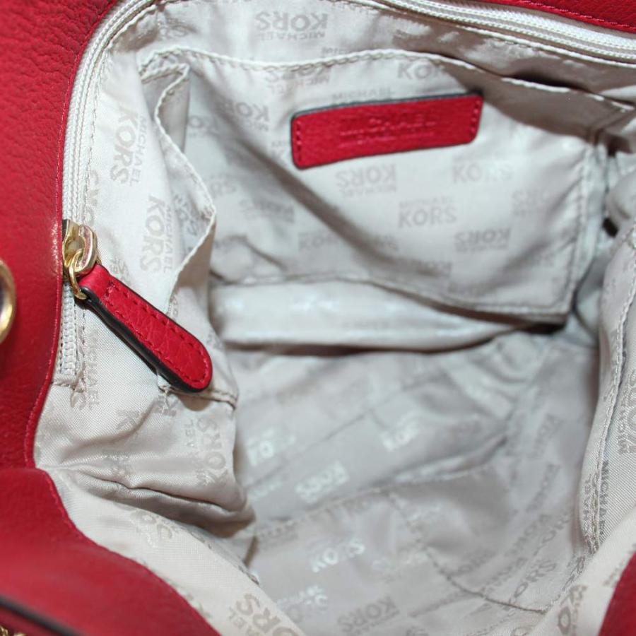 マイケルコース ショルダーバッグ トート レザー チェーンショルダー ロゴ 赤 マイケルコース MICHAEL KORS ショルダーバッグ トート レザー