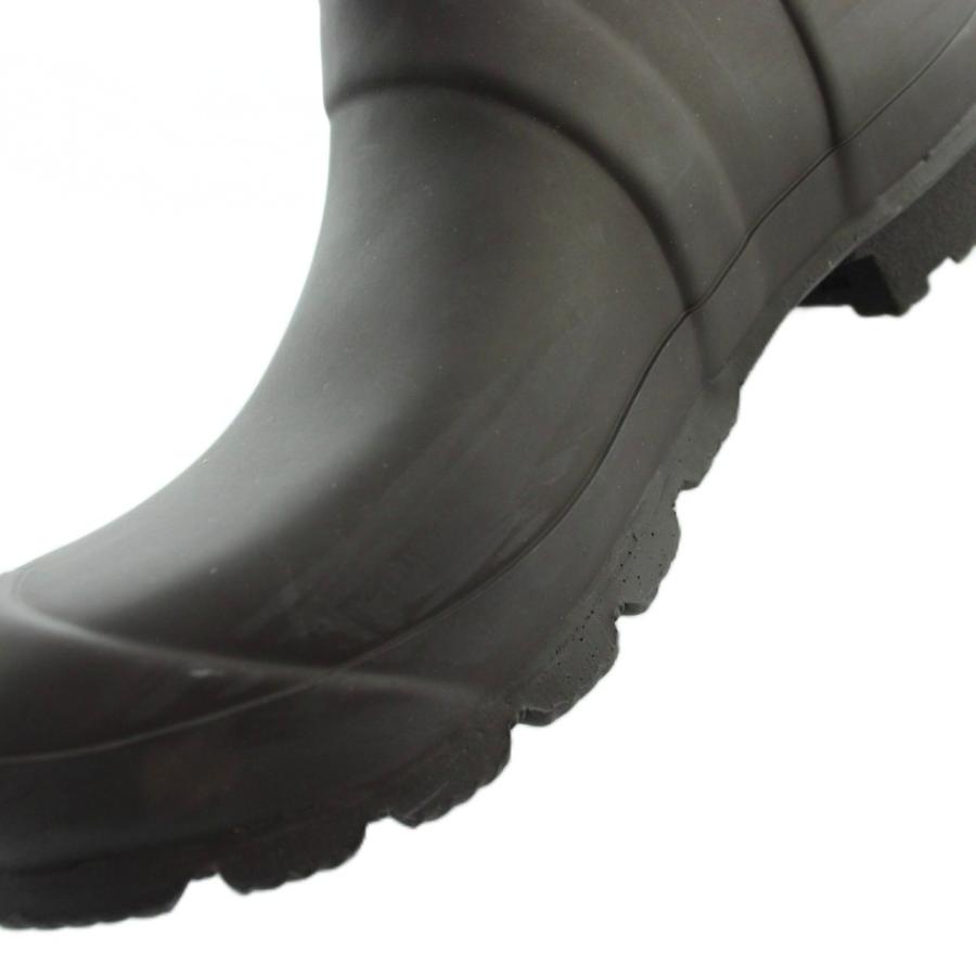 ハンター HUNTER レインブーツ ロング ラバー ロゴ UK6 茶 ブラウン