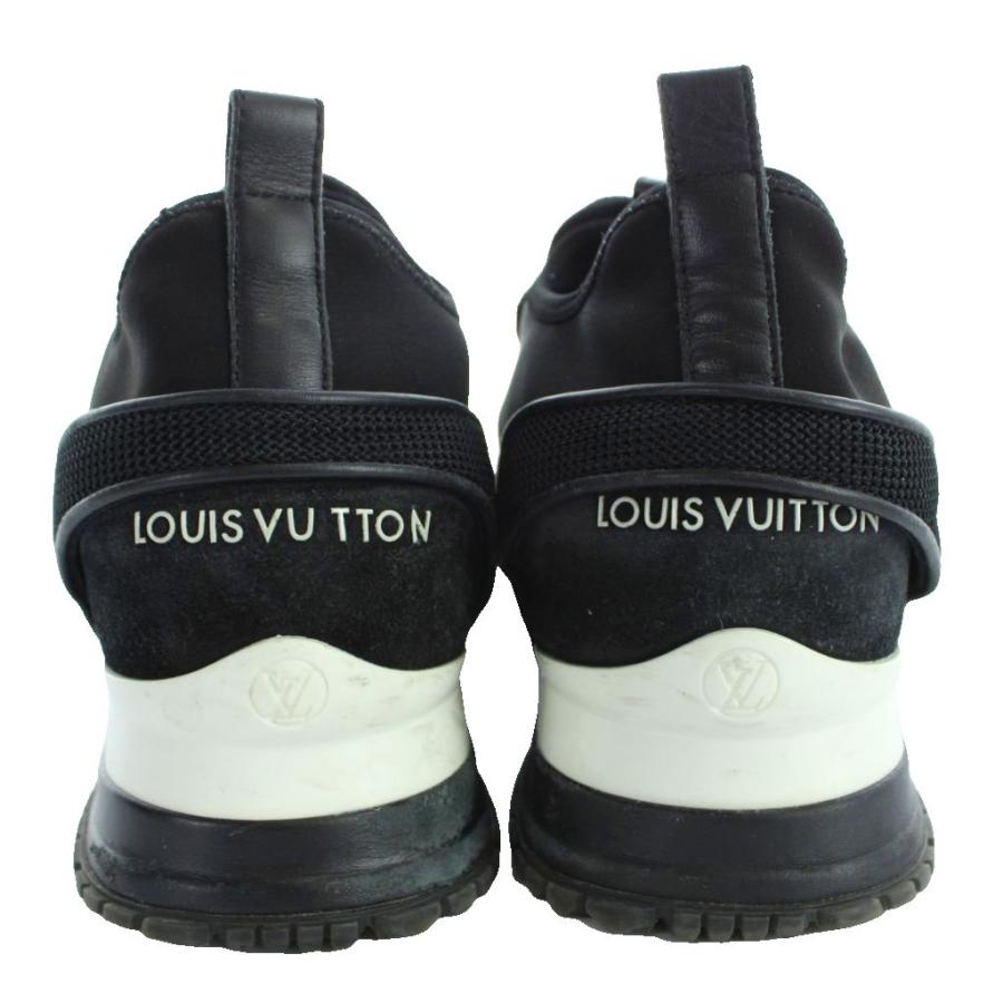 ルイヴィトン LOUIS VUITTON 21AW ランアウェイ・ライン スニーカー シューズ 靴 ロゴ 39 24.5 黒 ブラック 1A9ER5 /MW ■GY18 メンズの画像