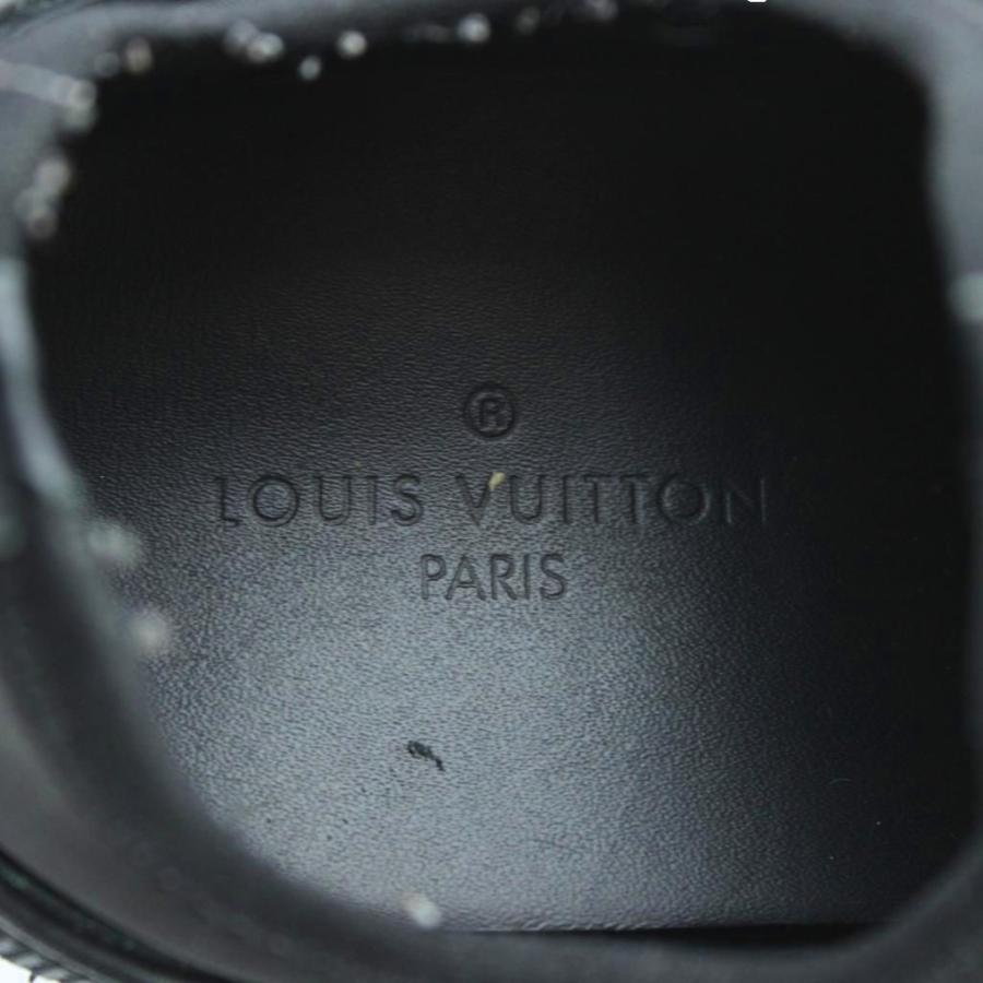 ルイヴィトン LOUIS VUITTON 21AW ランアウェイ・ライン スニーカー シューズ 靴 ロゴ 39 24.5 黒 ブラック 1A9ER5 /MW ■GY18 メンズの画像