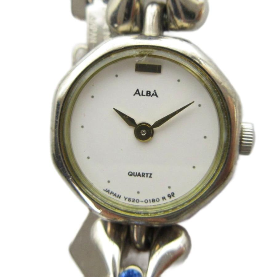 セイコー SEIKO ジャンク品 ALBA アルバ Y520-0080 腕時計 ウォッチ 白