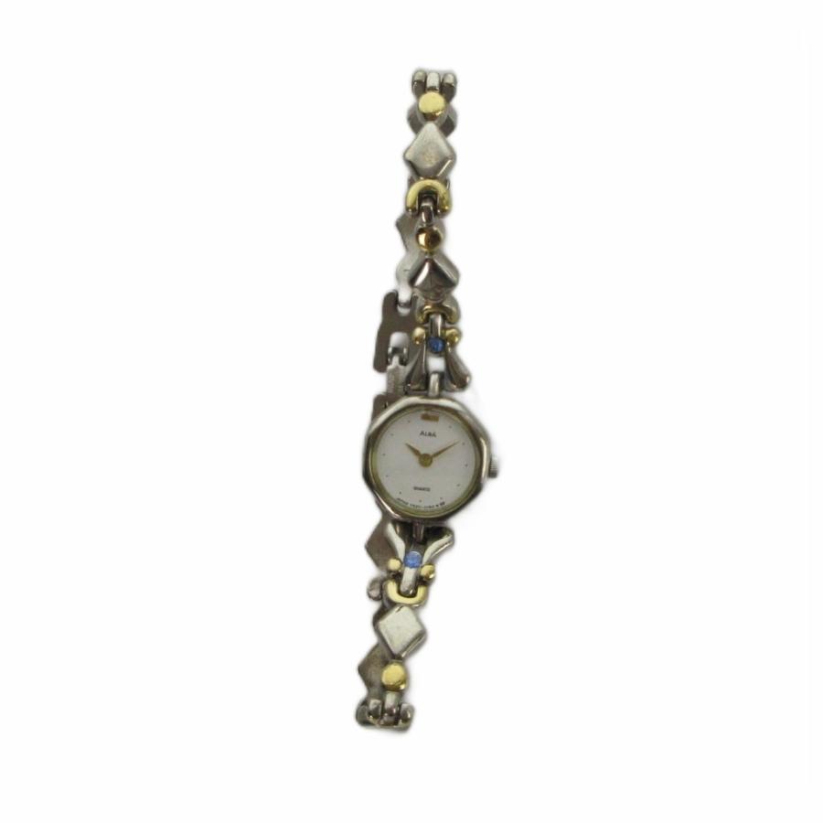 セイコー SEIKO ジャンク品 ALBA アルバ Y520-0080 腕時計 ウォッチ 白