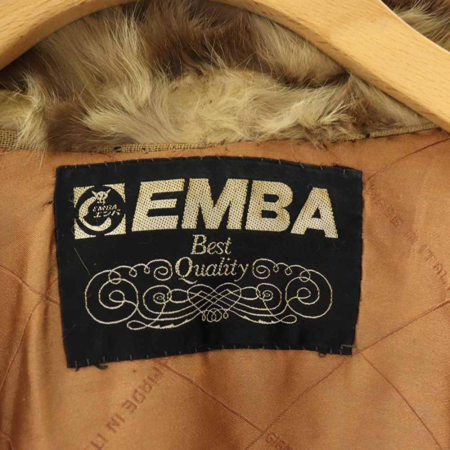 EMBA エンバ ジャケット ラビットファー 毛皮 ベージュ /HK □GY18 