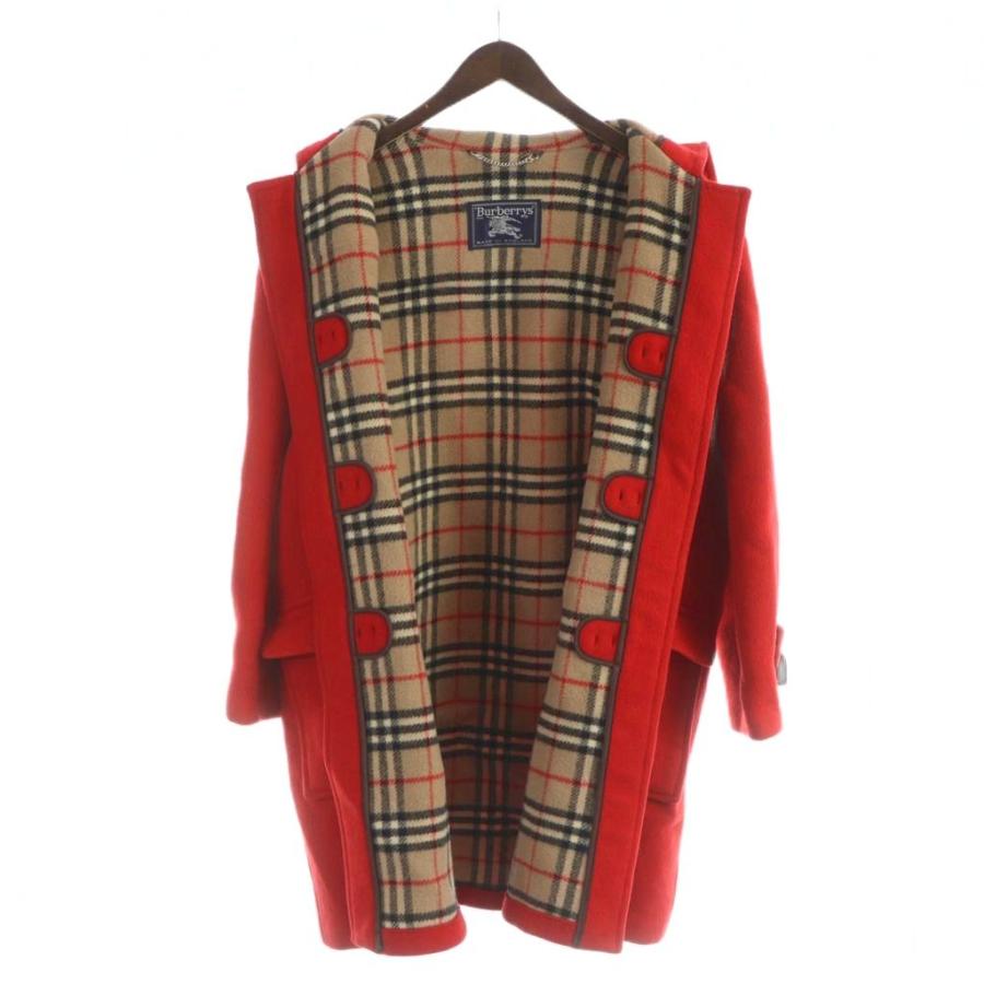 Burberry's ダッフルコートロングコートレッド バーバリーズ Burberrys ヴィンテージ ダッフルコート ロング 総裏地