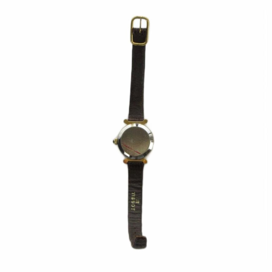 ティソ TISSOT ジャンク品 腕時計 ウォッチ クォーツ ロゴ レザー