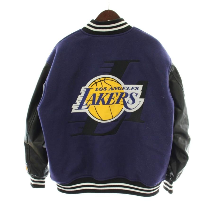 NBA ロサンゼルスレイカーズ Los Angeles Lakers スタジャン M 紫