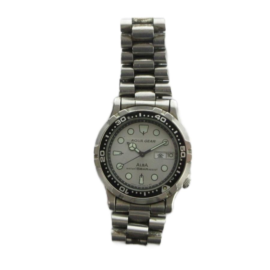 セイコー SEIKO ALBA アルバ V348-6130 AQUAGEAR アクアギア 腕時計