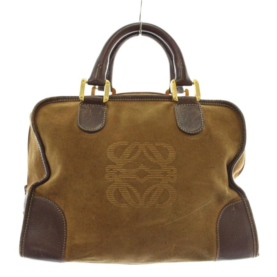 LOEWE（ロエベ） アマソナ 32 ハンドバッグ トート スエード レザー