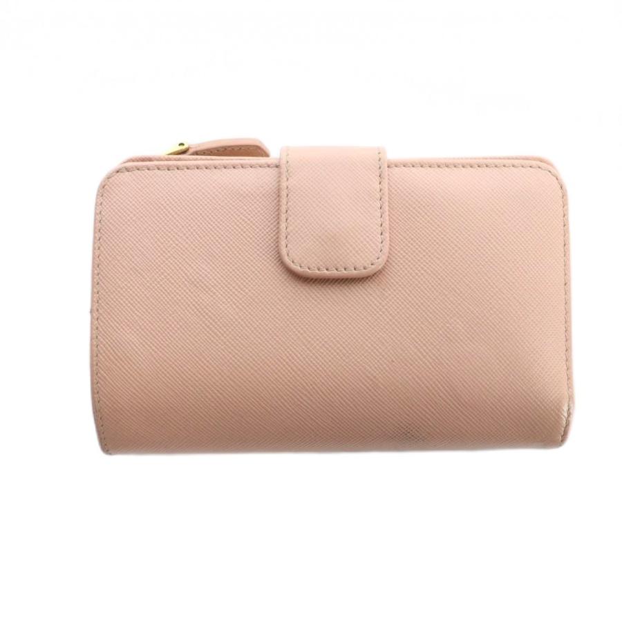 PRADA（プラダ） 二つ折り財布 ウォレット レザー ロゴ サフィアーノ