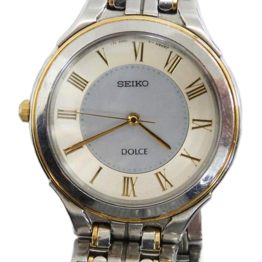 セイコー SEIKO V181-0AC0 DOLCE ドルチェ 腕時計 ウォッチ ソーラー 