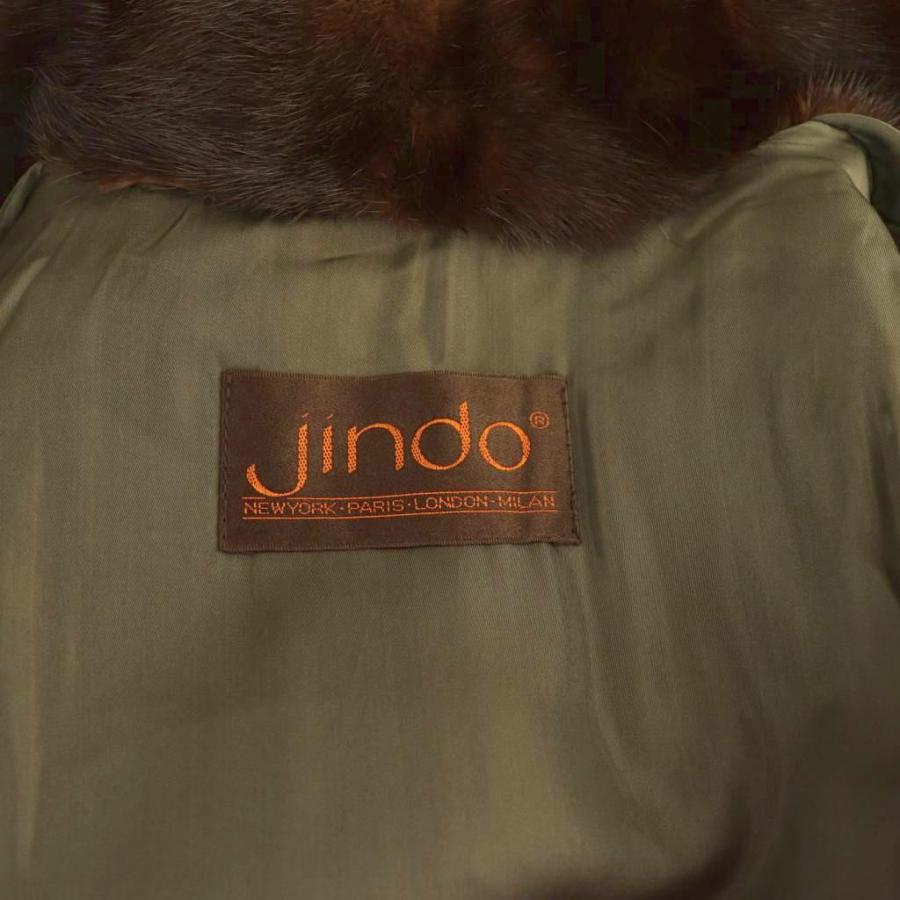ジンドー JINDO 銀サガ ファーコート ミンクファー 毛皮 アウター M 