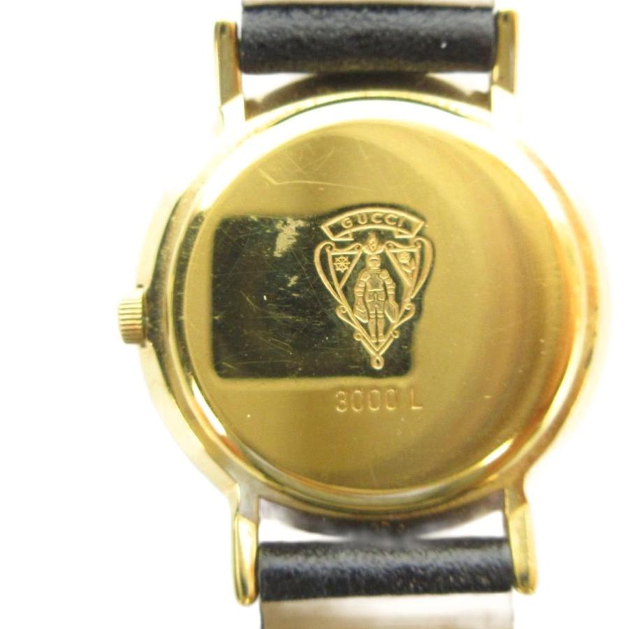 GUCCI（グッチ） GUCCI 3000 L 腕時計 ウォッチ クォーツ 黒文字盤