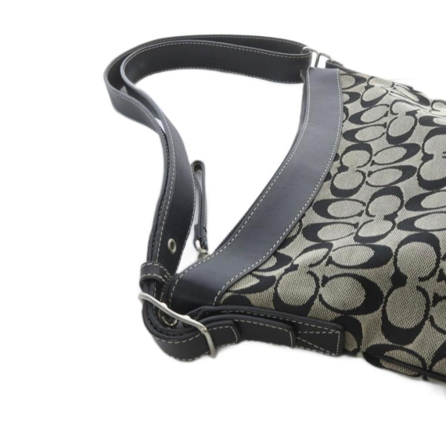 良品 COACH コーチ シグネチャー ワンショルダーバッグ キャンバス レザー COACH（コーチ） ショルダーバッグ ワンショルダー シグネチャー