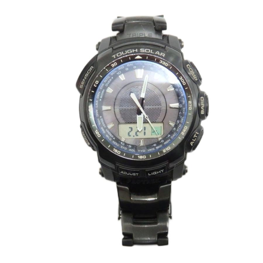 CASIO カシオ 時計 プロトレック PRW5100YT ブラック ステンレススチール メンズ アナデジ 超美品【本物保証】 CASIO（カシオ） CASIO PRW-5100YT プロトレック 腕時計 ウォッチ