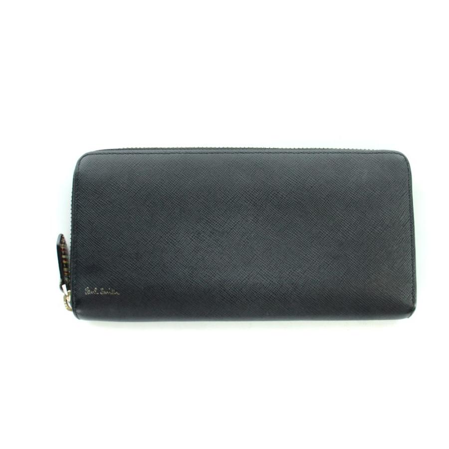 Paul Smith（ポール・スミス） 長財布 ウォレット レザー 型押しロゴ 