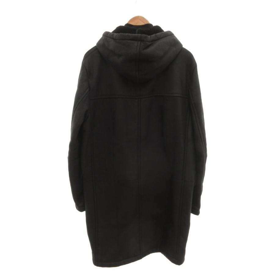 theory（セオリー） 美品 ムートンコート リアルレザー 本革 フード 